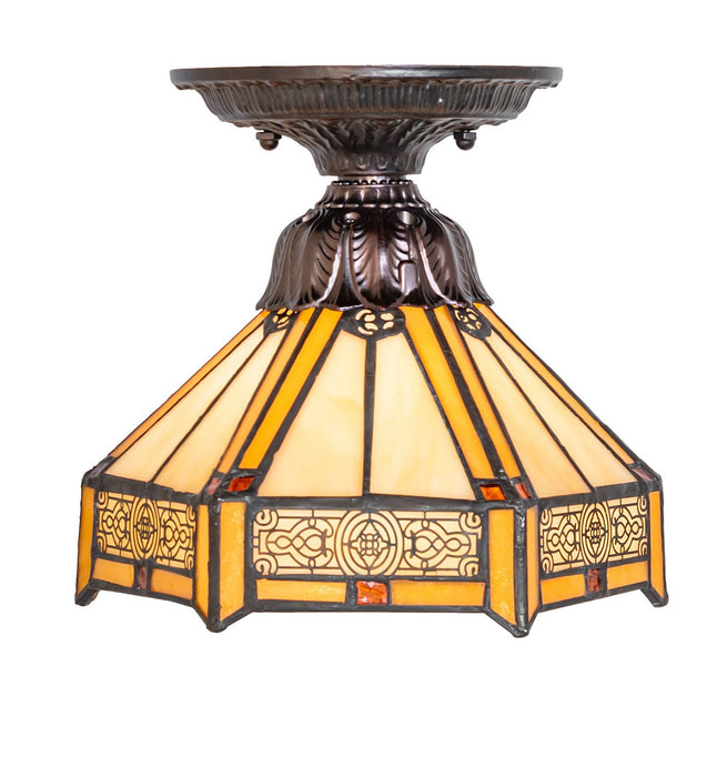 Meyda Tiffany - 276097 - One Light Flushmount - Peaches