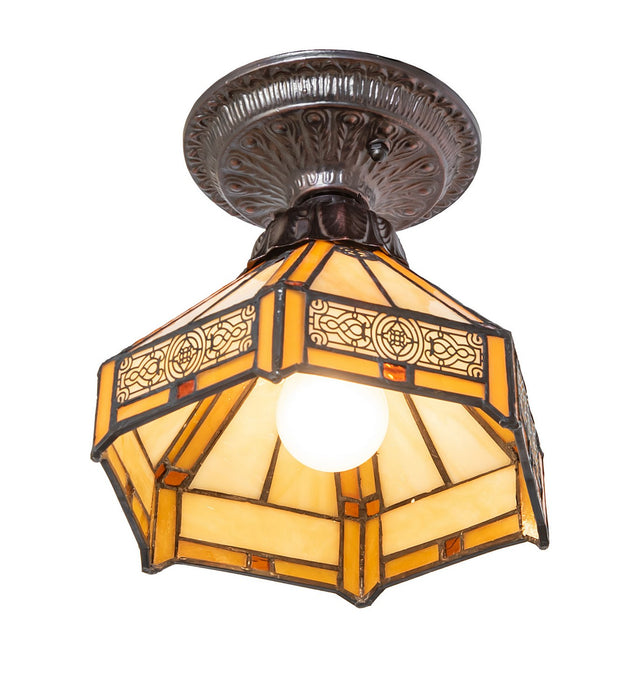 Meyda Tiffany - 276097 - One Light Flushmount - Peaches