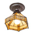 Meyda Tiffany - 276097 - One Light Flushmount - Peaches