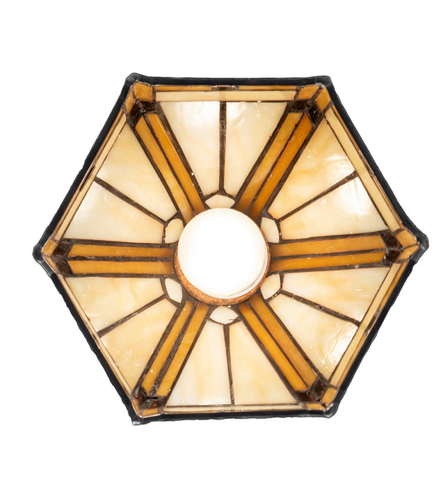 Meyda Tiffany - 276097 - One Light Flushmount - Peaches