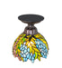 Meyda Tiffany - 276099 - One Light Flushmount - Tiffany Honey Locust