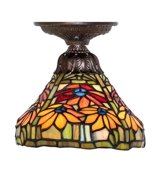 Meyda Tiffany - 276101 - One Light Flushmount - Poinsettia