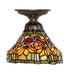 Meyda Tiffany - 276101 - One Light Flushmount - Poinsettia