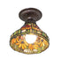 Meyda Tiffany - 276101 - One Light Flushmount - Poinsettia