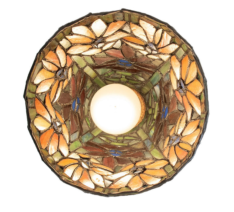 Meyda Tiffany - 276101 - One Light Flushmount - Poinsettia