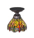 Meyda Tiffany - 276102 - One Light Flushmount - Tiffany Hanginghead Dragonfly