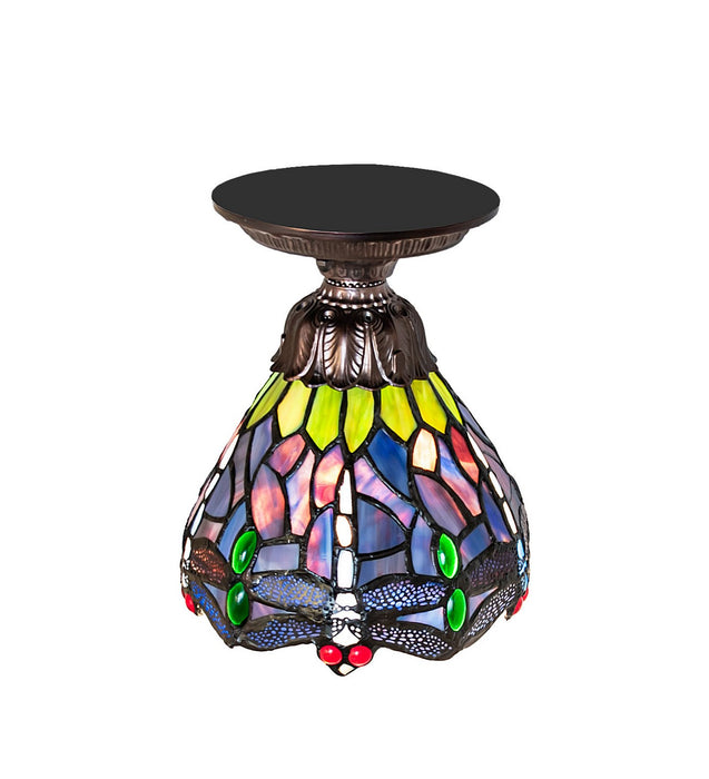 Meyda Tiffany - 276103 - One Light Flushmount - Tiffany Hanginghead Dragonfly