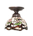 Meyda Tiffany - 276104 - One Light Flushmount - Roseborder