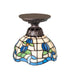 Meyda Tiffany - 276105 - One Light Flushmount - Roseborder