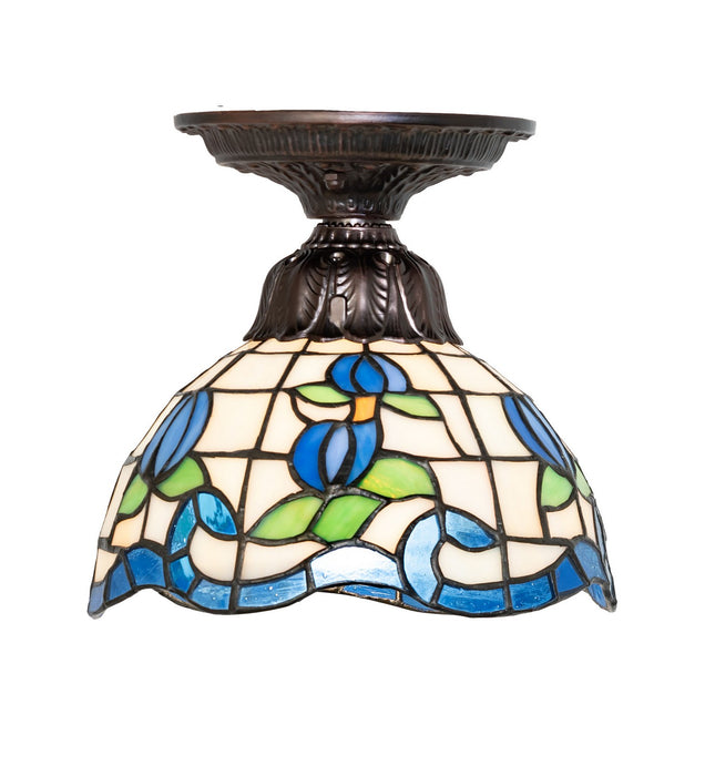Meyda Tiffany - 276105 - One Light Flushmount - Roseborder