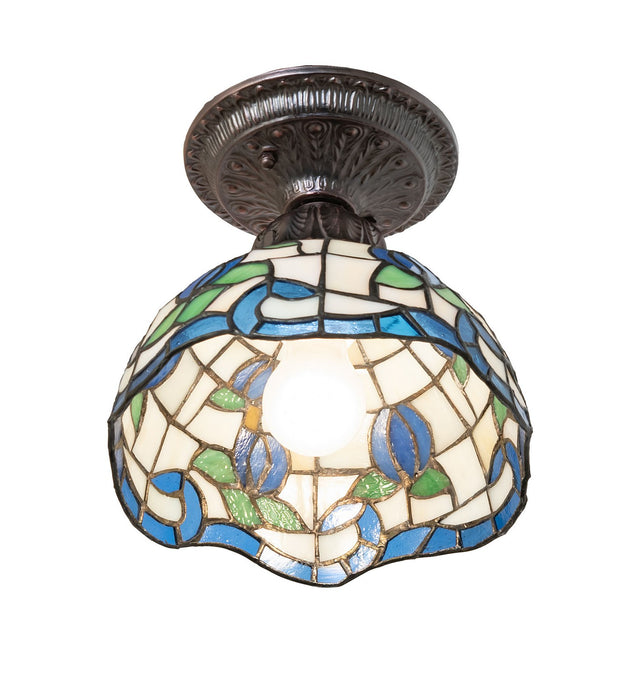 Meyda Tiffany - 276105 - One Light Flushmount - Roseborder