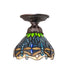 Meyda Tiffany - 276106 - One Light Flushmount - Tiffany Hanginghead Dragonfly