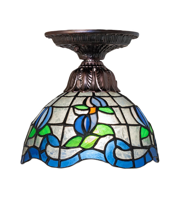 Meyda Tiffany - 276108 - One Light Flushmount - Roseborder