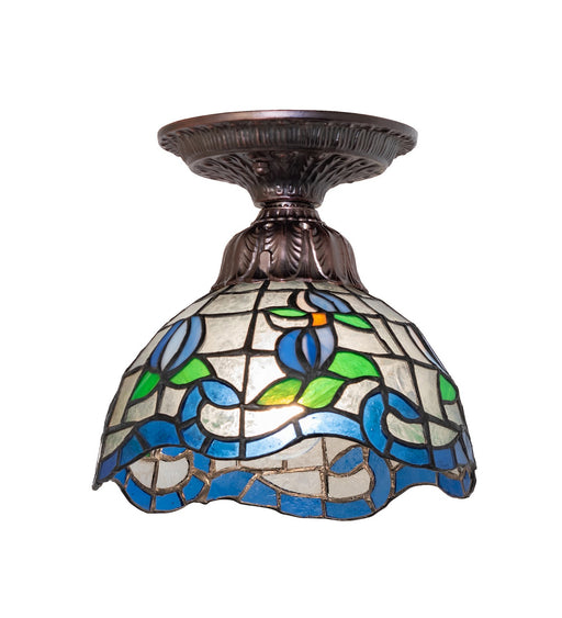 Meyda Tiffany - 276108 - One Light Flushmount - Roseborder