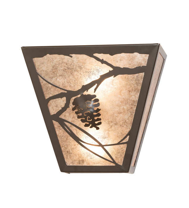 Meyda Tiffany - 122424 - Two Light Wall Sconce - Whispering Pines - Timeless Bronze