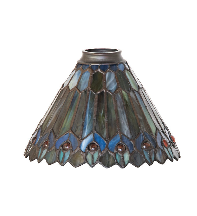 Meyda Tiffany - 21624 - Shade - Tiffany Jeweled Peacock - Earth