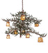 Meyda Tiffany - 269042 - Eight Light Chandelier - Pine Branch - Rust & Green Branches