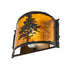 Meyda Tiffany - 270070 - LED Wall Sconce - Tamarack - Textured Black