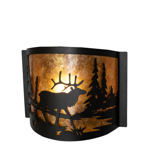 Elk At Lake LED Wall Sconce