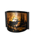 Meyda Tiffany - 270089 - LED Wall Sconce - Elk At Lake - Textured Black