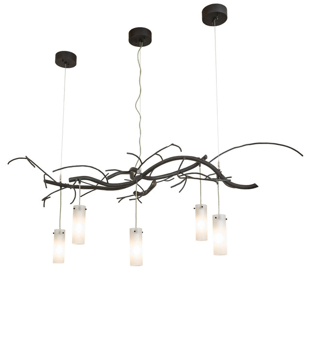 Meyda Tiffany - 273962 - Five Light Chandelier - Winter Solstice - Costello Black