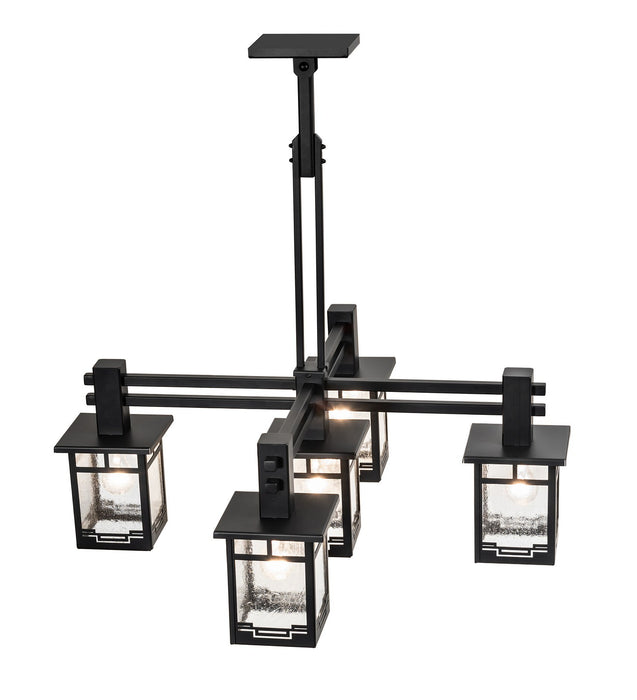 Meyda Tiffany - 273995 - Five Light Chandelier - Roylance - Solar Black