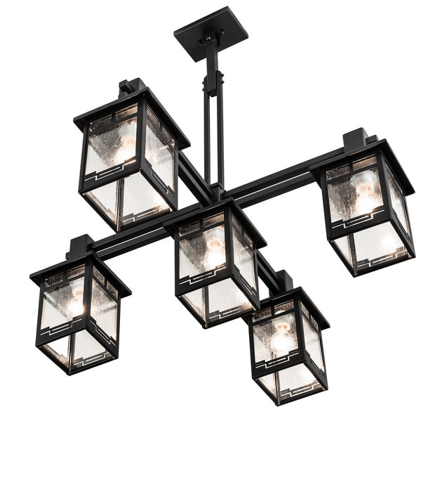 Meyda Tiffany - 273995 - Five Light Chandelier - Roylance - Solar Black