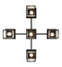 Meyda Tiffany - 273995 - Five Light Chandelier - Roylance - Solar Black