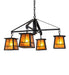 Meyda Tiffany - 275597 - Four Light Chandelier - Bungalow - Flat Black