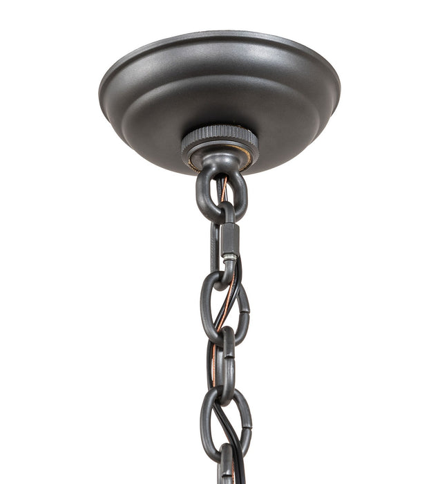 Meyda Tiffany - 276195 - Three Light Pendant - Nehring - Wrought Iron