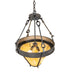 Meyda Tiffany - 276195 - Three Light Pendant - Nehring - Wrought Iron
