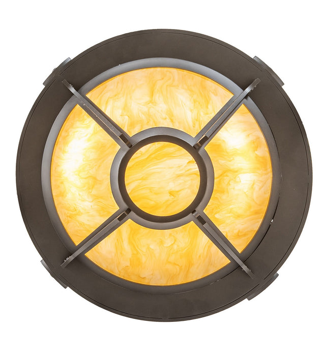 Meyda Tiffany - 276195 - Three Light Pendant - Nehring - Wrought Iron