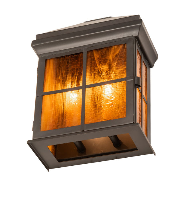 Meyda Tiffany - 276402 - Two Light Wall Sconce - Myles - Craftsman Brown