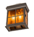 Meyda Tiffany - 276402 - Two Light Wall Sconce - Myles - Craftsman Brown