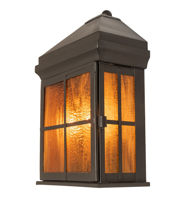 Meyda Tiffany - 276402 - Two Light Wall Sconce - Myles - Craftsman Brown