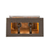 Meyda Tiffany - 276402 - Two Light Wall Sconce - Myles - Craftsman Brown