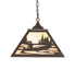 Meyda Tiffany - 277021 - Two Light Pendant - Canoe At Lake - Oil Rubbed Bronze