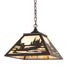 Meyda Tiffany - 277021 - Two Light Pendant - Canoe At Lake - Oil Rubbed Bronze