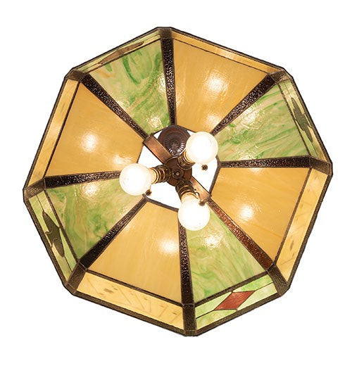 Meyda Tiffany - 23791 - Three Light Pendant - Poker Face