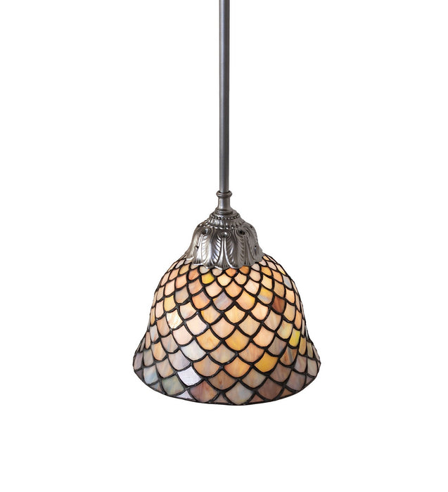 Meyda Tiffany - 275984 - One Light Mini Pendant - Tiffany Fishscale