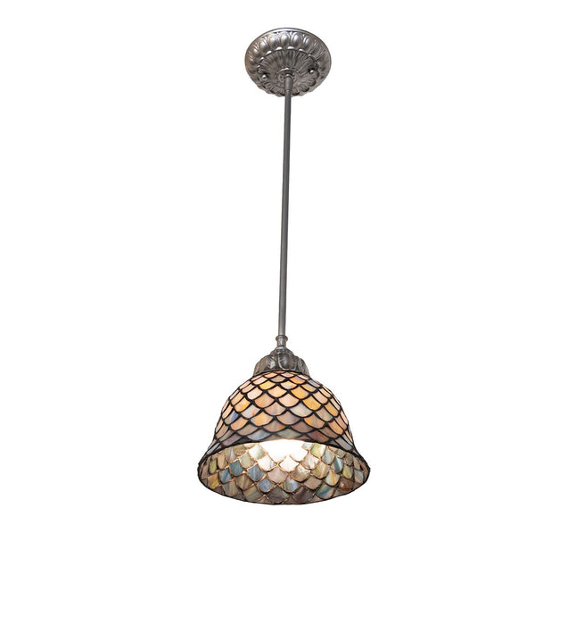 Meyda Tiffany - 275984 - One Light Mini Pendant - Tiffany Fishscale