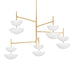 Corbett Lighting - 477-55-VGL/GSW - LED Chandelier - Evander - Vintage Gold Leaf/Gesso White