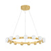 Corbett Lighting - 484-30-VB - LED Chandelier - Linus - Vintage Brass