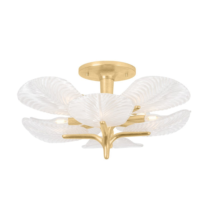 Corbett Lighting - 486-29-VGL - Eight Light Semi Flush Mount - Kamal - Vintage Gold Leaf