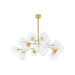 Corbett Lighting - 488-47-VPB - 15 Light Chandelier - Glasgow - Vintage Polished Brass