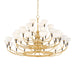 Corbett Lighting - 489-49-VB/BRZ - LED Chandelier - Brahma - Vintage Polished Brass/Bronze