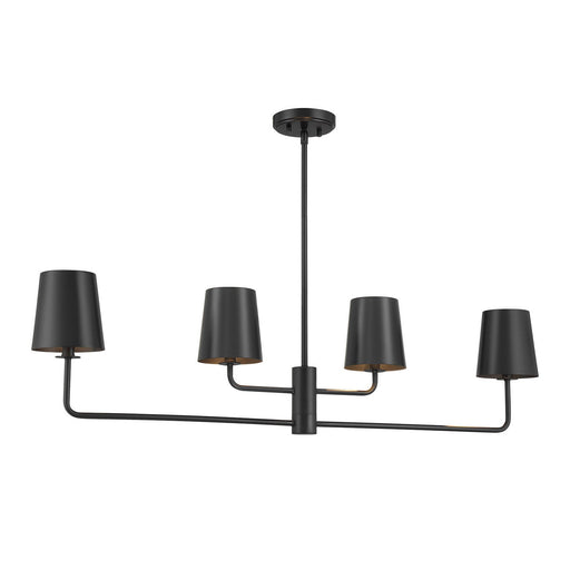 Four Light Linear Chandelier