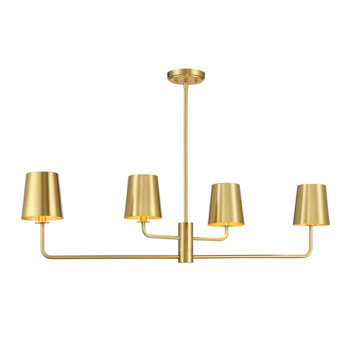 Four Light Linear Chandelier