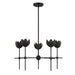 Meridian - M100131MBK - LED Chandelier - Matte Black