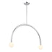 Meridian - M100132CH - LED Chandelier - Chrome